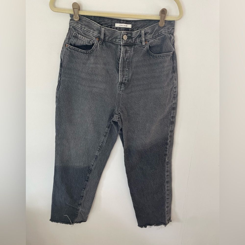 Pacsun High Rise Straight Leg Button Fly Jeans Women’s  two tone Size 28
